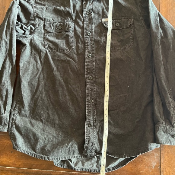 Eddie Bauer Dark Brown Corduroy Shirt - Picture 5 of 6